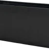 Pot Ecostone Bigular rectangulaire noir 79cm