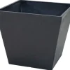 Pot Ecostone Square carré noir 30cm