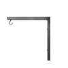 Potence moderne carré en tube anthracite 30x30,5 cm