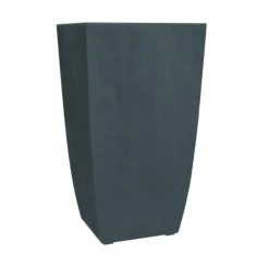 Pot haut carré Diva Basalt gris anthracite 42L EDA
