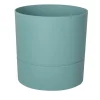 Pot rond gamme Aquaduo Ø24 cm vert eucalyptus 7L EDA