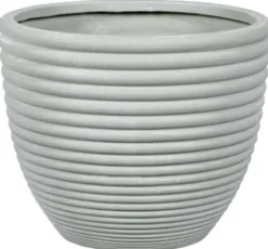 Pot rond Regina Ø30 cm bleu/gris