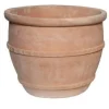 Pot rond Whitewash Greek Egg terre cuite Ø 48 cm