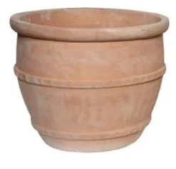 Pot rond Whitewash Greek Egg terre cuite Ø 37 cm