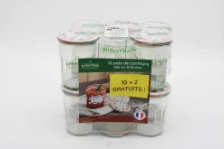 Pots de confiture 385 mL Ø82mm Pack de 10 + 2 offerts