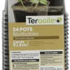 24 pots en plastique carrés de 9 cm avec drainage