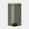 Poubelle à pédale NewIcon gris platinum 20L