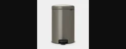 Poubelle à pédale NewIcon gris platinum 20L