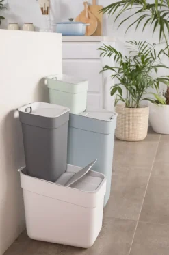 Poubelle de tri Ready to collect 20L blanche