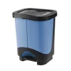 Poubelle idea 10,5 l + 10,5 l bleu et noir