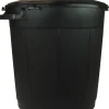 Poubelle immeuble 80L avec couvercle verrouillable noir
