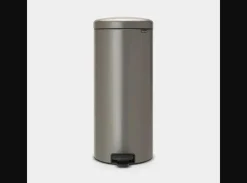 Poubelle à pédale NewIcon gris platinum 30L