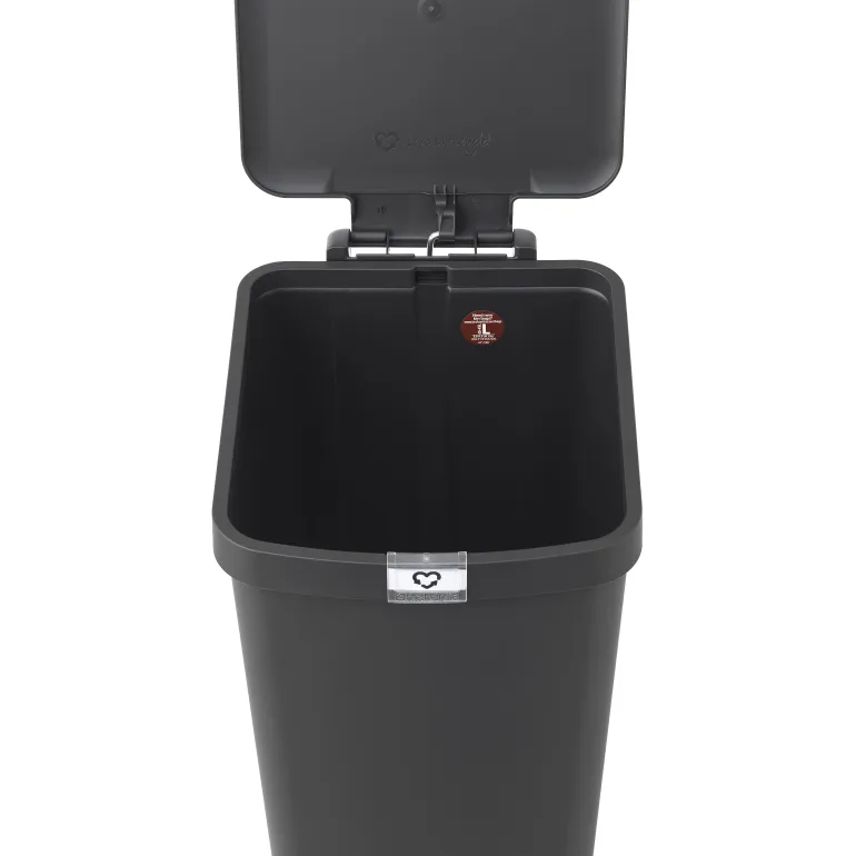 Poubelle à pédale StepUp 40 L gris anthracite