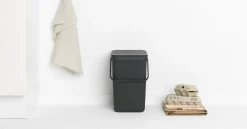 Poubelle Sort&Go 25L gris anthracite