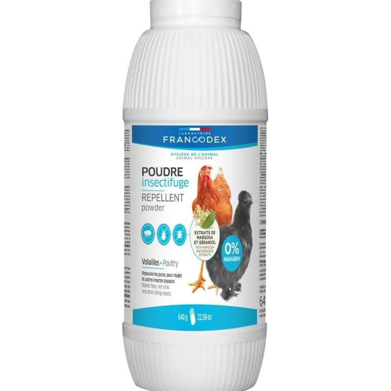 Poudre insectifuge pour volaille 640 g FRANCODEX