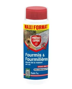 Poudre anti-fourmis poudrage et arrosage 1kg PROTECT EXPERT