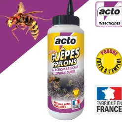 Poudre pour nids de guêpes et frelons enterrés 400g ACTO