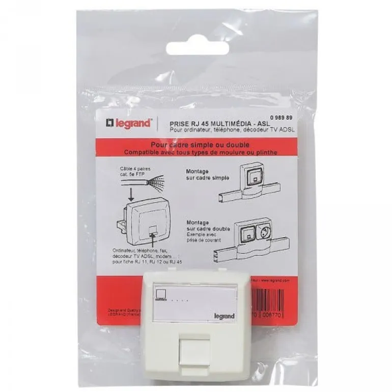 Prise RJ45 cat 5 composable saillie
