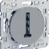 Prise téléphone en T Odace aluminium SCHNEIDER