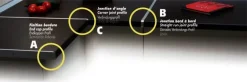Profil plan de travail jonction d'angle aluminium