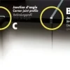 Profil plan de travail jonction bord à bord