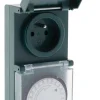 Programmateur étanche IP44 avec interrupteur 3680W