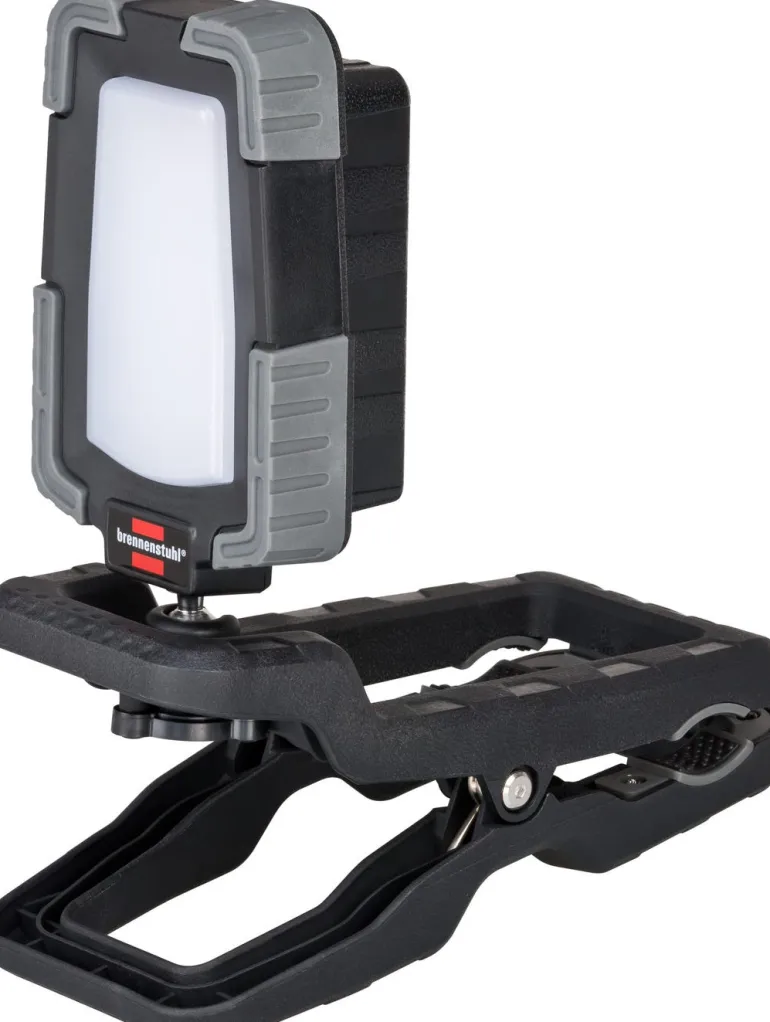 Projecteur de chantier LED à pince rechargeable/orientable