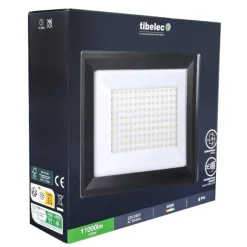 Projecteur LED 100W / 11000LM noir IP65