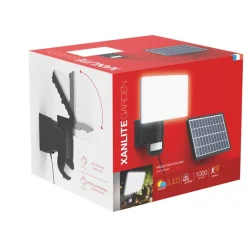Projecteur mural solaire LED IP44 à détection 1000lm