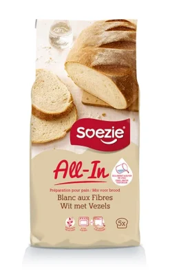 Préparation pour pain blanc aux fibres 2,5kg - All-in SOEZIE