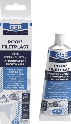 Pâte d’étanchéité pour raccords filetés plastique 100g GEB