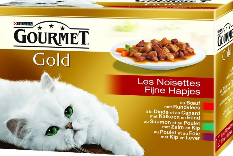 Pâtée pour chat Les Noisettes Gourmet Gold 12x85g