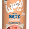 Pâté pour chat Wow Adult poulet/saumon 400g