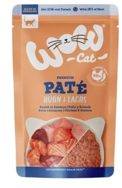 Pâté pour chat Wow Adult poulet/saumon 125g