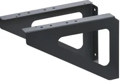 Équerre de fixation murale (x2) gris anthracite