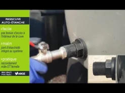 Raccord Passcuve rapide et auto-étanche M3/4-F1/2 AROZ