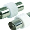 2 raccords coaxiaux FPE mâle/mâle 9mm femelle/femelle 9mm