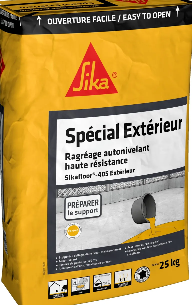 Ragréage autonivelant Sikafloor -405 extérieur gris 25kg