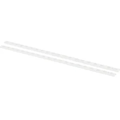 Rail mural double F50 100cm Blanc