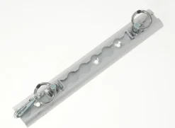 Rail d'arrimage avec 2 anneaux/1 mousqueton 30x4,5cm