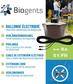 Rallonge électrique 12V 10m pour piège BG-Mosquitaire