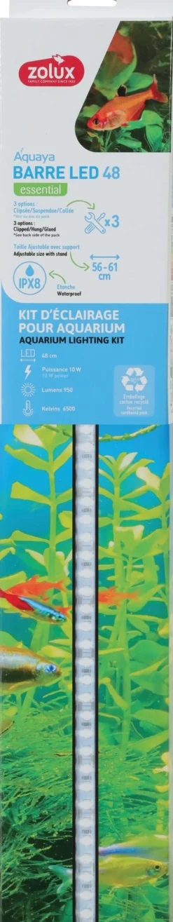 Rampe éclairage pour aquarium barre LED 48 cm ZOLUX