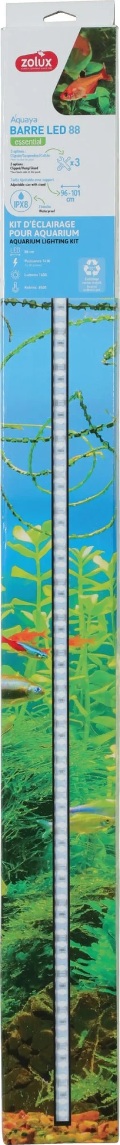 Rampe éclairage pour aquarium barre LED 88 cm ZOLUX