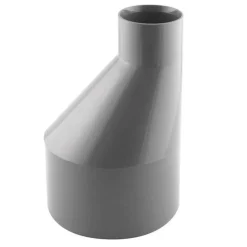 Réduction excentrée PVC évacuation mâle/femelle Ø100x40