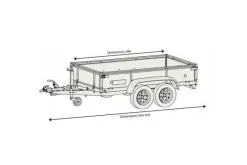 Remorque Robust 200 x 134 cm 39350 LIDER