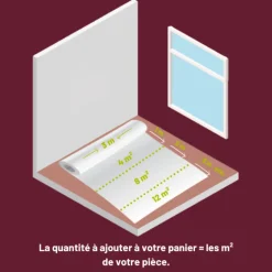 Revêtement sol PVC noblesse Rouleau l.3m - Prix au m²
