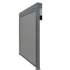 Rideau côté pour pergola bioclim adossée 3ml gris