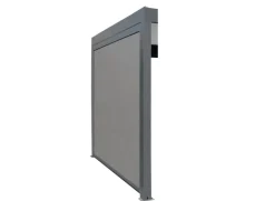 Rideau côté pour pergola bioclim adossée 3ml gris