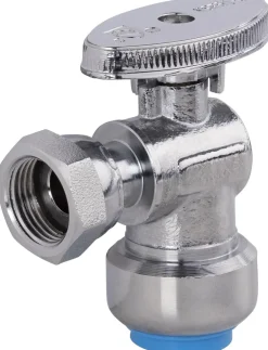 Robinet de wc TOUT PUSH 1/4 tour équerre F3/8 D12