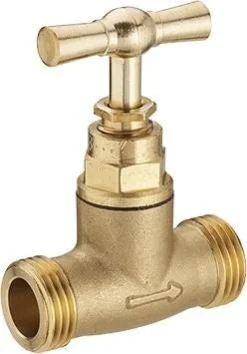 Robinet d'arrêt double mâle M15x21